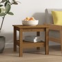 Mesa de centro madera maciza de pino marrón miel 45x45x40 cm de vidaXL, Mesas de centro - Ref: Foro24-814267, Precio: 54,46 €...