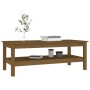 Mesa de centro madera maciza de pino marrón miel 110x50x40 cm de vidaXL, Mesas de centro - Ref: Foro24-814277, Precio: 98,22 ...