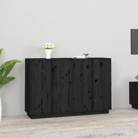 Aparador de madera maciza de pino negro 120x35x80 cm de vidaXL, Aparadores - Ref: Foro24-814498, Precio: 183,91 €, Descuento: %
