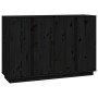 Aparador de madera maciza de pino negro 120x35x80 cm de vidaXL, Aparadores - Ref: Foro24-814498, Precio: 191,88 €, Descuento: %