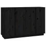 Aparador de madera maciza de pino negro 120x35x80 cm de vidaXL, Aparadores - Ref: Foro24-814498, Precio: 183,91 €, Descuento: %