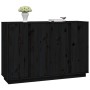Aparador de madera maciza de pino negro 120x35x80 cm de vidaXL, Aparadores - Ref: Foro24-814498, Precio: 191,88 €, Descuento: %