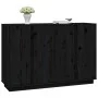 Aparador de madera maciza de pino negro 120x35x80 cm de vidaXL, Aparadores - Ref: Foro24-814498, Precio: 183,91 €, Descuento: %