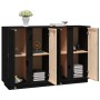 Aparador de madera maciza de pino negro 120x35x80 cm de vidaXL, Aparadores - Ref: Foro24-814498, Precio: 191,88 €, Descuento: %