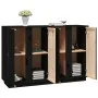 Aparador de madera maciza de pino negro 120x35x80 cm de vidaXL, Aparadores - Ref: Foro24-814498, Precio: 183,91 €, Descuento: %