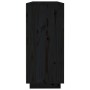 Aparador de madera maciza de pino negro 120x35x80 cm de vidaXL, Aparadores - Ref: Foro24-814498, Precio: 191,88 €, Descuento: %