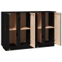 Aparador de madera maciza de pino negro 120x35x80 cm de vidaXL, Aparadores - Ref: Foro24-814498, Precio: 191,88 €, Descuento: %