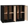 Aparador de madera maciza de pino negro 120x35x80 cm de vidaXL, Aparadores - Ref: Foro24-814498, Precio: 183,91 €, Descuento: %