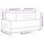 Mesa de centro madera maciza de pino negro 80x55x40,5 cm de vidaXL, Mesas de centro - Ref: Foro24-814518, Precio: 69,72 €, De...