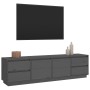 Mueble de TV madera maciza de pino gris 176x37x47,5 cm de vidaXL, Muebles TV - Ref: Foro24-814321, Precio: 243,59 €, Descuent...