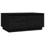 Mesa de centro de madera maciza de pino negro 80x50x35 cm de vidaXL, Mesas de centro - Ref: Foro24-814443, Precio: 77,92 €, D...