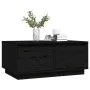 Mesa de centro de madera maciza de pino negro 80x50x35 cm de vidaXL, Mesas de centro - Ref: Foro24-814443, Precio: 77,92 €, D...