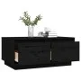 Mesa de centro de madera maciza de pino negro 80x50x35 cm de vidaXL, Mesas de centro - Ref: Foro24-814443, Precio: 77,92 €, D...