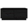Mesa de centro de madera maciza de pino negro 80x50x35 cm de vidaXL, Mesas de centro - Ref: Foro24-814443, Precio: 77,92 €, D...
