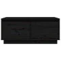 Mesa de centro de madera maciza de pino negro 80x50x35 cm de vidaXL, Mesas de centro - Ref: Foro24-814443, Precio: 77,92 €, D...