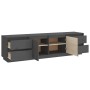 Mueble de TV madera maciza de pino gris 176x37x47,5 cm de vidaXL, Muebles TV - Ref: Foro24-814321, Precio: 243,59 €, Descuent...