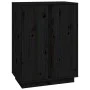 Aparador de madera maciza de pino negro 60x35x80 cm de vidaXL, Aparadores - Ref: Foro24-814493, Precio: 78,19 €, Descuento: %
