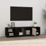 Mueble de TV madera maciza de pino negro 156x40x40 cm de vidaXL, Muebles TV - Ref: Foro24-814458, Precio: 174,66 €, Descuento: %