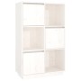 Aparador alto de madera maciza de pino blanco 74x35x117 cm de vidaXL, Aparadores - Ref: Foro24-814365, Precio: 99,43 €, Descu...