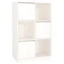 Aparador alto de madera maciza de pino blanco 74x35x117 cm de vidaXL, Aparadores - Ref: Foro24-814365, Precio: 98,34 €, Descu...