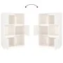 Aparador alto de madera maciza de pino blanco 74x35x117 cm de vidaXL, Aparadores - Ref: Foro24-814365, Precio: 98,34 €, Descu...