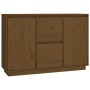 Aparador de madera maciza de pino marrón miel 111x34x75 cm de vidaXL, Aparadores - Ref: Foro24-814312, Precio: 124,63 €, Desc...