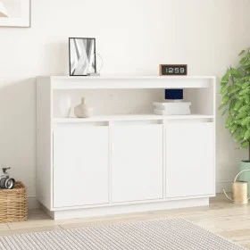 Aparador de madera maciza de pino blanco 104,5x34x80 cm de vidaXL, Aparadores - Ref: Foro24-814390, Precio: 149,41 €, Descuen...