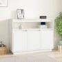Aparador de madera maciza de pino blanco 104,5x34x80 cm de vidaXL, Aparadores - Ref: Foro24-814390, Precio: 149,41 €, Descuen...