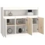 Aparador de madera maciza de pino blanco 104,5x34x80 cm de vidaXL, Aparadores - Ref: Foro24-814390, Precio: 149,41 €, Descuen...