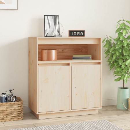 Aparador de madera maciza de pino 70x34x80 cm de vidaXL, Aparadores - Ref: Foro24-814384, Precio: 90,77 €, Descuento: %