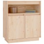 Aparador de madera maciza de pino 70x34x80 cm de vidaXL, Aparadores - Ref: Foro24-814384, Precio: 90,77 €, Descuento: %
