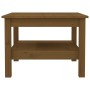 Mesa de centro madera maciza de pino marrón miel 55x55x40 cm de vidaXL, Mesas de centro - Ref: Foro24-814272, Precio: 68,79 €...