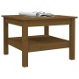 Mesa de centro madera maciza de pino marrón miel 55x55x40 cm de vidaXL, Mesas de centro - Ref: Foro24-814272, Precio: 68,79 €...