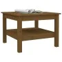 Solid pine honey brown coffee table 55x55x40 cm by vidaXL, Coffee table - Ref: Foro24-814272, Price: 67,84 €, Discount: %