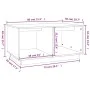 Mesa de centro madera maciza de pino negro 80x50x40 cm de vidaXL, Mesas de centro - Ref: Foro24-814438, Precio: 56,05 €, Desc...