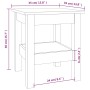 Mesa de centro madera maciza de pino marrón miel 35x35x40 cm de vidaXL, Mesas de centro - Ref: Foro24-814262, Precio: 32,11 €...