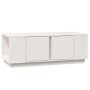 Mesa de centro de madera maciza de pino blanco 110x50x40 cm de vidaXL, Mesas de centro - Ref: Foro24-814430, Precio: 92,41 €,...