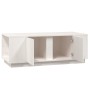 Mesa de centro de madera maciza de pino blanco 110x50x40 cm de vidaXL, Mesas de centro - Ref: Foro24-814430, Precio: 92,41 €,...
