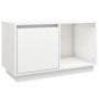 Mueble para TV de madera maciza de pino blanco 74x35x44 cm de vidaXL, Muebles TV - Ref: Foro24-814335, Precio: 48,88 €, Descu...