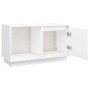 Mueble para TV de madera maciza de pino blanco 74x35x44 cm de vidaXL, Muebles TV - Ref: Foro24-814335, Precio: 48,88 €, Descu...