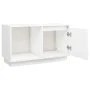 Mueble para TV de madera maciza de pino blanco 74x35x44 cm de vidaXL, Muebles TV - Ref: Foro24-814335, Precio: 48,34 €, Descu...