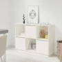 Aparador de madera maciza de pino blanco 110,5x35x80 cm de vidaXL, Aparadores - Ref: Foro24-814355, Precio: 116,97 €, Descuen...