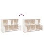 Aparador de madera maciza de pino blanco 110,5x35x80 cm de vidaXL, Aparadores - Ref: Foro24-814355, Precio: 118,51 €, Descuen...