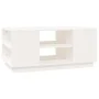 Mesa de centro de madera maciza de pino blanco 90x49x40,5 cm de vidaXL, Mesas de centro - Ref: Foro24-814400, Precio: 77,27 €...