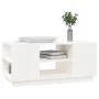 Mesa de centro de madera maciza de pino blanco 90x49x40,5 cm de vidaXL, Mesas de centro - Ref: Foro24-814400, Precio: 77,27 €...