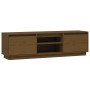 Mueble de TV madera maciza de pino marrón miel 140x35x40 cm de vidaXL, Muebles TV - Ref: Foro24-814317, Precio: 112,95 €, Des...