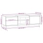 Mueble de TV madera maciza de pino marrón miel 140x35x40 cm de vidaXL, Muebles TV - Ref: Foro24-814317, Precio: 112,95 €, Des...