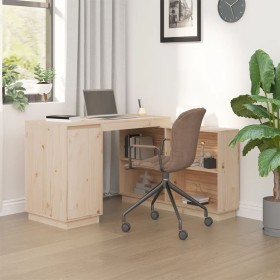 Escritorio de madera maciza de pino 110x50x75 cm de vidaXL, Escritorios - Ref: Foro24-814504, Precio: 168,06 €, Descuento: %
