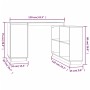 Escritorio de madera maciza de pino 110x50x75 cm de vidaXL, Escritorios - Ref: Foro24-814504, Precio: 168,06 €, Descuento: %