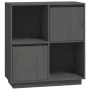 Aparador de madera maciza de pino gris 74x35x80 cm de vidaXL, Aparadores - Ref: Foro24-814351, Precio: 58,78 €, Descuento: %